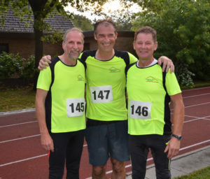 Drei Teilnehmer aus Kirchtimke in der AK M50 + M 55 von links Jürgen Finke, Heiko Lühmann und Hans Werner Rein.