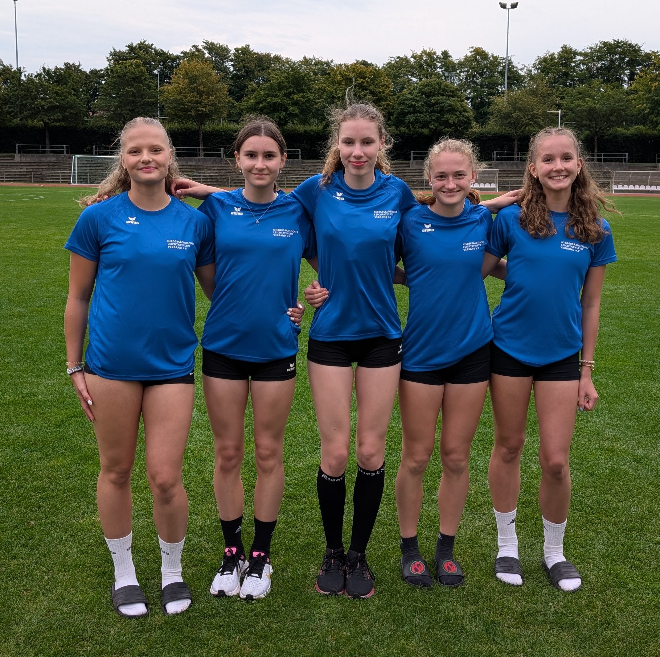 Stine Wittich, Iryna Sapozhnikora, Valerie Fehlandt, Lahja Dieckmann und Rieke Wittichhau