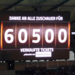 Über 60000 Zuschauer waren im Stadion