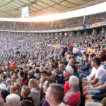 Zuschauer im Berliner Olympiastadion